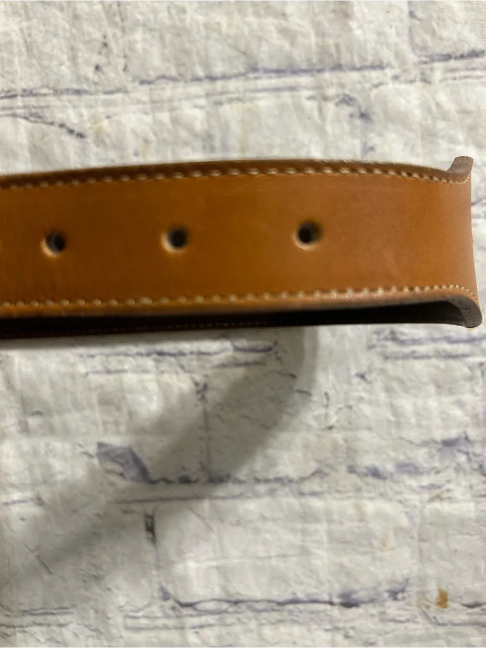 EDDIE BAUER VTG ANILINE GLOVE LEATHER CARMEL BROWN BELT SIZE VTG MEDIUM